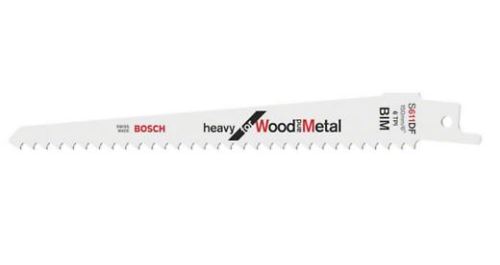 BOSCH Brzeszczot do piły ogonowej S 611 DF Heavy do drewna i metalu (5 szt.) 2608656258