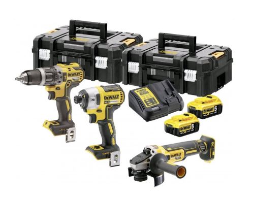 Narzędzia akumulatorowe Dewalt w zestawie 18V XR 2x5.0Ah DCK384P2T