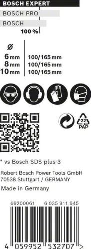 Zestaw BOSCH EXPERT SDS plus-7X 6/8/10 mm, 3 szt. 2608900196