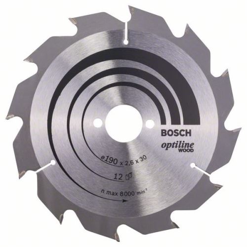 BOSCH Brzeszczot Optiline Wood 190 x 30 x 2,6 mm, 12 2608641187