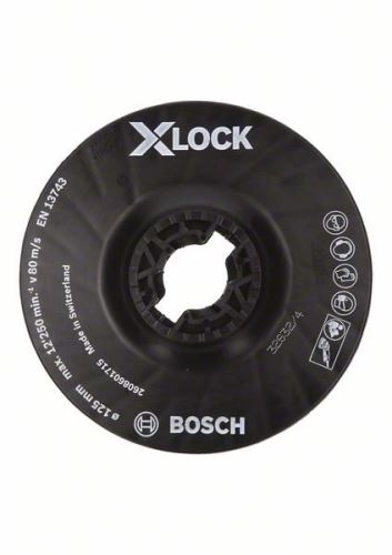 BOSCH X-LOCK Płyta podporowa, średnia 125 mm, 12.500 obr/min 2608601715