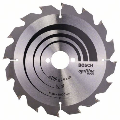 BOSCH Brzeszczot Optiline Wood 190 x 30 x 2,0 mm, 16 2608641184