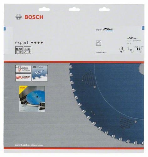 BOSCH Piła tarczowa Expert for Steel 305 x 25,4 x 2,6 mm, 80 2608643061