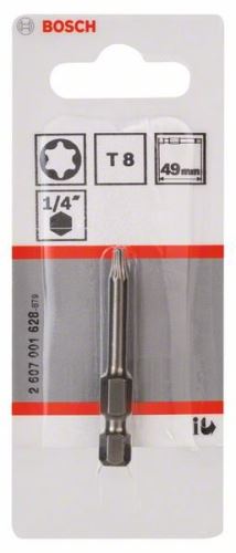 BOSCH Bit wkrętaka ekstra twardy Extra-Hart T8, 49 mm 2607001628