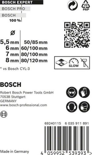 BOSCH EXPERT CYL-9 MultiConstruction 5.5/6/7/8 (4 szt.) 2608900646