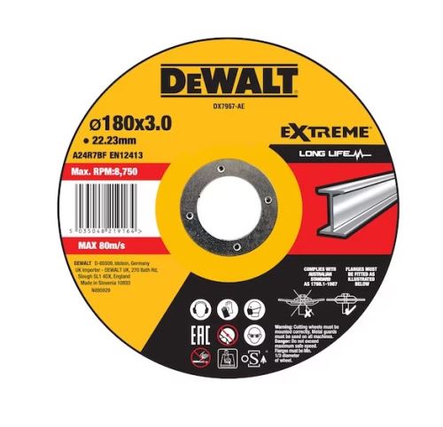 Tarcza do cięcia metalu DeWALT 180 x 3 x 22,23 mm DX7967