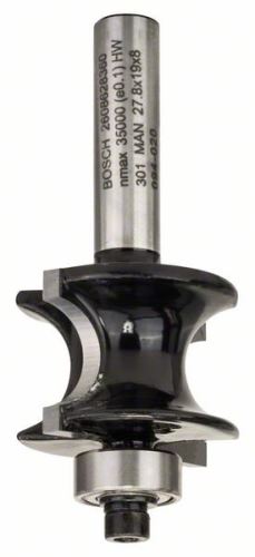 BOSCH Frez do profili półokrągłych 8 mm, R1 6 mm, L 19 mm, G 63 mm 2608628360