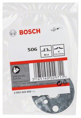 BOSCH Nakrętka okrągła z gwintem kołnierzowym M 14 115/125 mm 2603345002