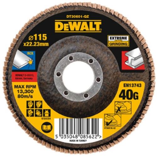 Tarcza listkowa DeWALT Extreme do płaskiego metalu 125 x 22,2 mm 40G DT30602