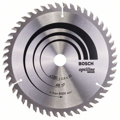 BOSCH Brzeszczot Optiline Wood 190 x 20/16 x 2,6 mm, 48 2608640614