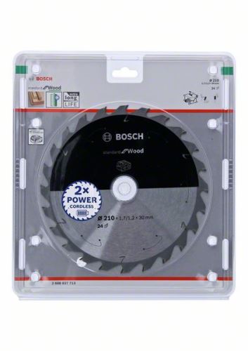 BOSCH Brzeszczot do pił akumulatorowych; Standard do drewna 210x30x1,7/1,2x24T 2608837713