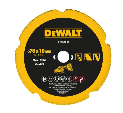 Dysk wielomateriałowy DeWALT Diamond, 75 mm DT20590