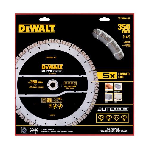 Segmentowa tarcza diamentowa DeWALT, 350 mm DT20464