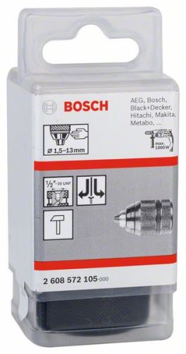 BOSCH Uchwyty szybkomocujące do 13 mm 1,5-13 mm, 1/2" – 20 2608572105