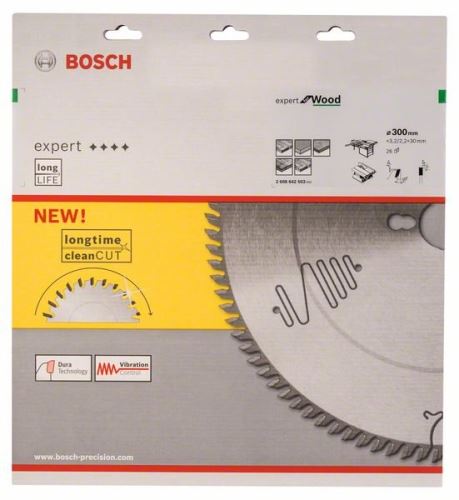 BOSCH Brzeszczot Expert for Wood 300 x 30 x 3,2 mm, 26 2608642503