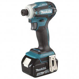 MAKITA Akumulatorowa wkrętarka udarowa 1/4" Li-ion LXT 18V/5.0Ah, Makpac DTD172RTJ