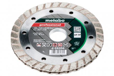 Diamentowa tarcza do frezowania METABO, 125 x 6 x 22,23 mm, „PROFESSIONAL”, „UP-TP” 624304000