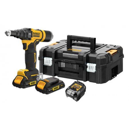 Nitownica DeWALT 18V AKU, 1x1,7Ah, ładowarka, TSTAK DCF403E1GT