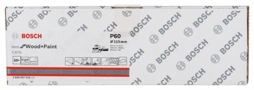 Papier ścierny BOSCH C470 (50 szt.) 115 x 230 mm, 60 2608607932