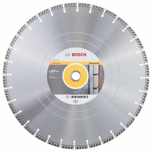 Diamentowa tarcza tnąca BOSCH Standard do Universal 450 × 25,4 450x25,4x3,6x10mm 2608615074