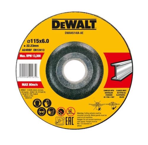 Tarcza do cięcia metalu DeWALT 115 x 6,3 x 22,23 mm DWA4514IA