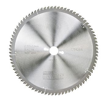 DeWALT Brzeszczot / fornir, laminat, aluminium / TCG -5°, 305 x 30 mm, 80 zębów DT4288