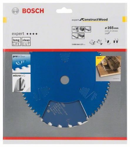 BOSCH Brzeszczot Expert for Construct Wood 165 x 20 x 2,0 mm, 24 2608644137