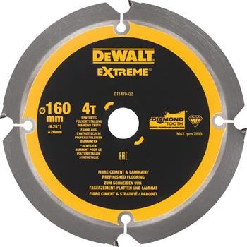 DeWALT Brzeszczot do płyt z cementu włóknistego i laminatu, 160 x 20 mm, 4 zęby DT1470