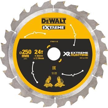 Brzeszczot DeWALT (idealny do pił FLEXVOLT) 250 x 30 mm, 24 zęby DT99571