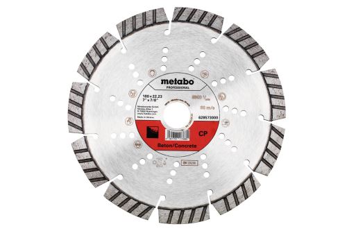 Diamentowa tarcza do cięcia METABO Dia-TS 180x22,23mm - CP, Beton, Professional 628573000