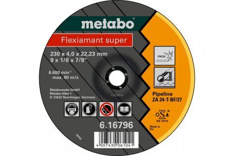 Metabo - FLEXIAMANT SUPER 180X4,0X22,23 DO RUROCIĄGÓW, SF 27 - 616795000