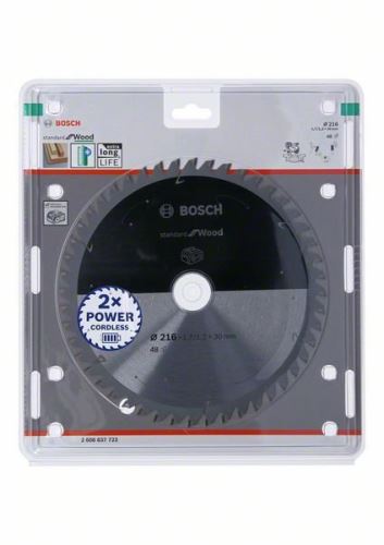 BOSCH Brzeszczot do pił akumulatorowych; Standard do drewna 216x30x1,7/1,2x48T 2608837723