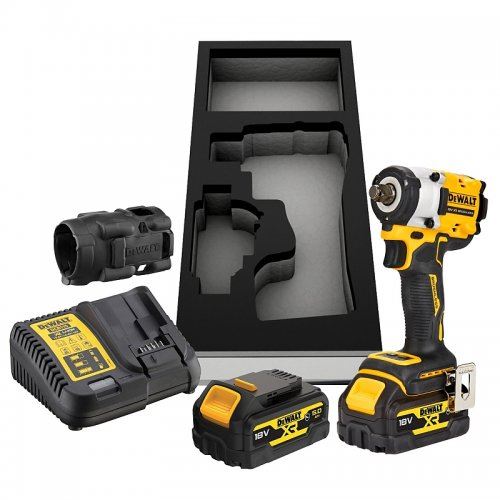 DEWALT Akumulatorowa zakrętarka udarowa 18V 2x5,0Ah z osłoną CFN DCF921P2G