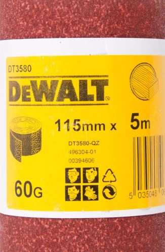 Rolka papieru ściernego DeWALT 5 m x 115 mm P120 DT3582 DT3582