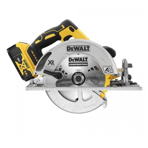 Akumulatorowa piła tarczowa DeWALT XR 184 mm, 2x 5,0 Ah Li-Ion, w etui TSTAK DCS572P2