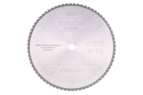 METABO Brzeszczot 355 x 25,4 mm - 72 zęby 628669000