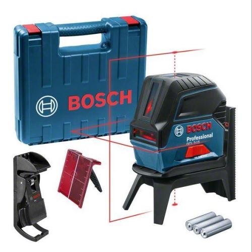 Laser krzyżowy BOSCH GCL 2-15 + RM 1 + uchwyt + walizka 0601066E02