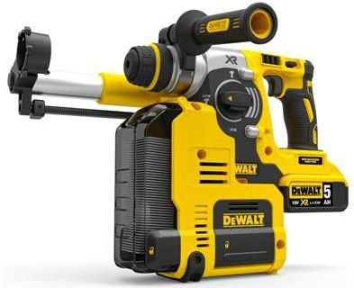 Młot bezszczotkowy DeWALT 18 V XR Li-Ion ze zintegrowanym sys. przez zasysanie DCH275P2