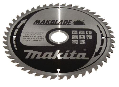 Brzeszczot MAKITA do drewna MAKBLADE 216x2,4x30 mm 48 zębów B-32764