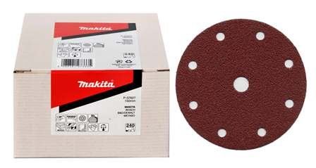 MAKITA papier ścierny na rzep 150 mm 6 otworów K400, 50 szt. P-37649