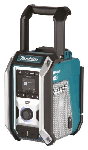 Radio DAB MAKITA z możliwością ładowania, Bluetooth, USB Li-ion CXT 10,8/12 V, LXT14,4/18 V DMR115