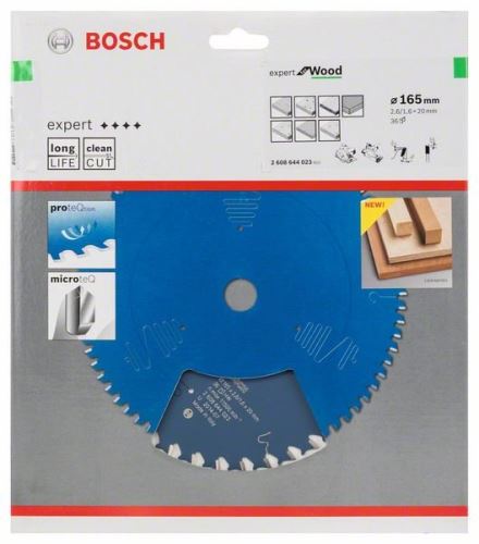 BOSCH Brzeszczot Expert for Wood 165 x 20 x 2,6 mm, 36 2608644023