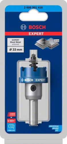 Dziurkacz węglikowy BOSCH EXPERT do blachy 33mm 2608901416