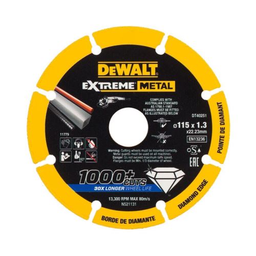 DeWALT Tarcza diamentowa EXTREME METAL 180 x 1,5 mm DT40254