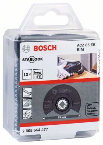 BOSCH RB Brzeszczot segmentowy - 10 szt. ACZ 85 EB 85 mm 2608664477