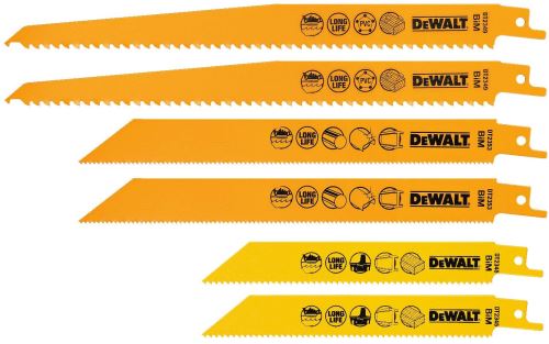 Zestaw brzeszczotów DeWALT w walizce / 2 × DT2345, DT2349, 2 × DT2353 / (6 szt.) DT2444