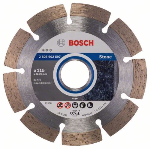 BOSCH Diamentowa tarcza do cięcia Standard for Stone 125 x 22,23 x 1,6 x 10 mm (10 szt.) 2608603236