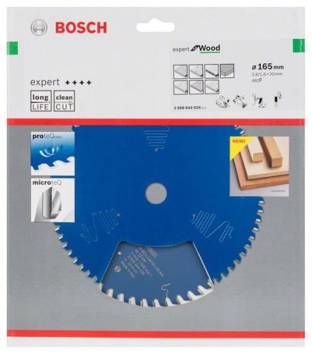 BOSCH Brzeszczot Expert for Wood 165 x 20 x 2,6 mm, 48 2608644024