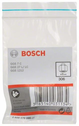 BOSCH Tuleja zaciskowa z nakrętką mocującą 8 mm 2608570086