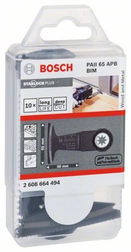 BOSCH Brzeszczot wgłębny PAII65 APB 50 x 65 mm (10 szt.) 2608664494